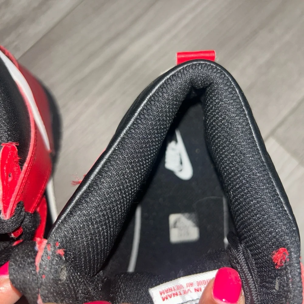 Nike Dunk High (GS) Black/White-University Red DB2179-003 Size 6.5Y - Picture 9 of 14
